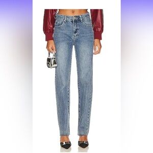 Superdown Dylan straight denim Jeans size 25 from Revolve frayed bottoms…